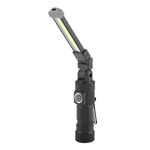 LED Arbeitsleuchte Taschenlampe, Portable Wiederaufladbare Workshop Lampe COB Inspektionsleuchten LED Akku Werkstattlampe USB 6W + 1W für Auto Reparatur, Werkstatt, Garage, Camping, Notbeleuchtung von Akozon