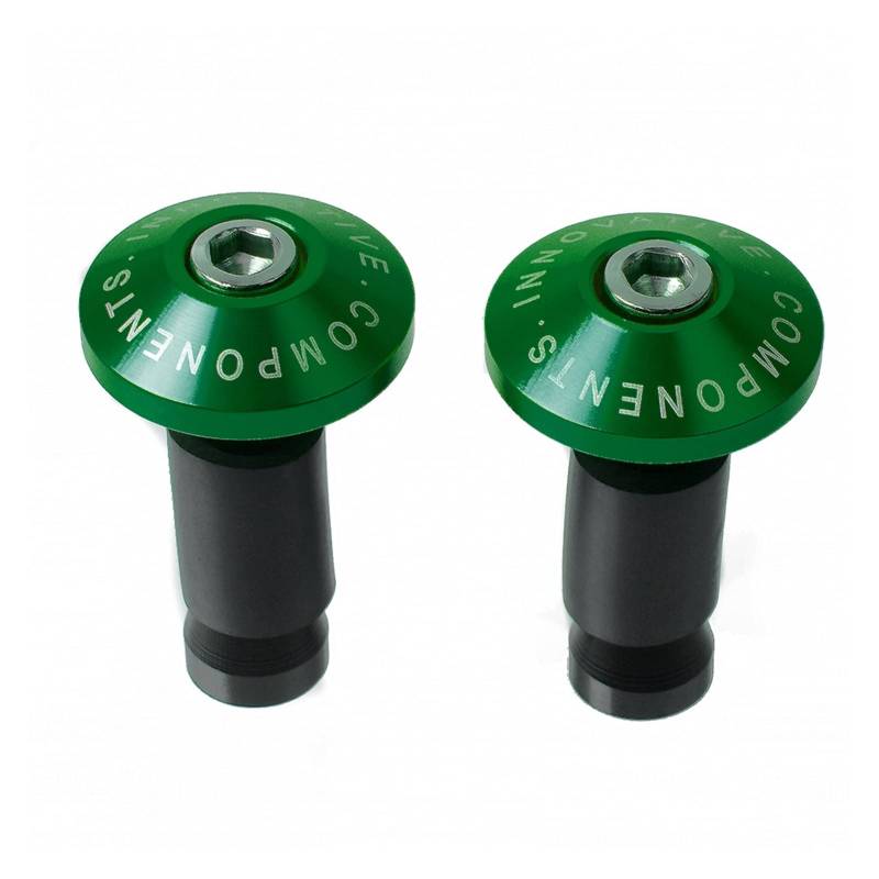 Rivimor Motorräder Sturzschutz 22mm Motorrad CNC Lenkergriffe Lenkerenden Gewichte Tipps Kappen for Su*zu&ki DRZ400SM DRZ 400SM DRZ400S DRZ 400 SM 2000-2015(Green) von Rivimor