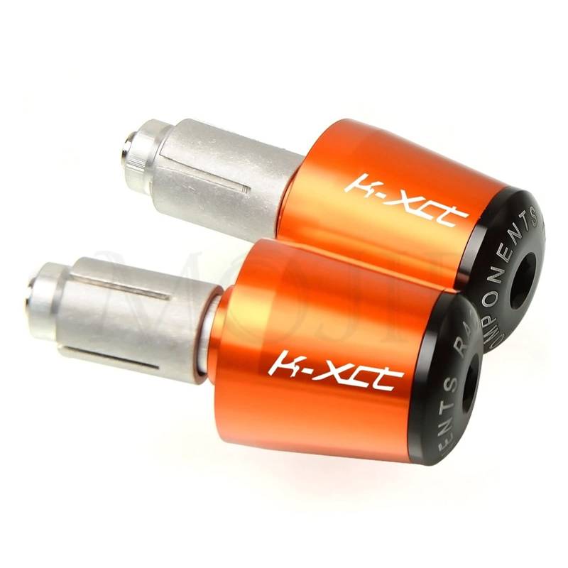 Rivimor Motorräder Sturzschutz Moto Accessoires 7/8" 22mm Poignée De Guidon Poignée Poignée De La Poignée De La Barre D'extrémité Pour K*YM&CO K-XCT 125 300 400 Nikita 200 / 300i(Orange) von Rivimor