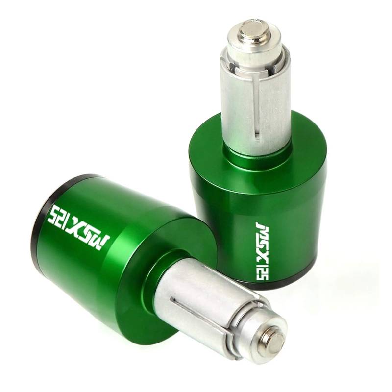 Rivimor Motorräder Sturzschutz for Hon&d*a MSX125 Motorrad CNC Aluminium Lenkergriffe Lenkerenden Lenker Griffkappenschieber for Hon&d*a MSX125 MSX 125 2014-2018(Green) von Rivimor