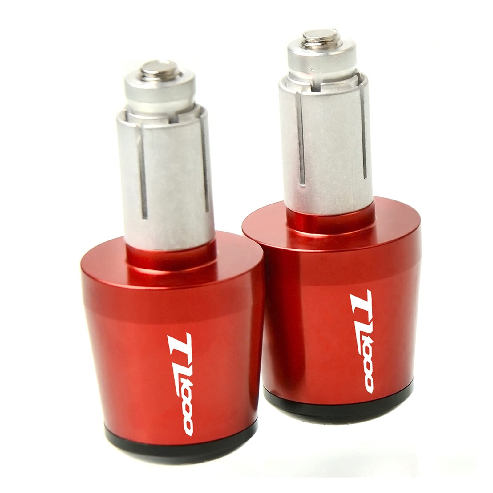 Rivimor Motorräder Sturzschutz for Su*zu&ki TL1000R TL 1000R TL 1000R S TL1000S TL 1000S TL 1000 S CNC Motorrad Lenkergriffe Slider Plug 22 MM Lenkerende(Rosso) von Rivimor