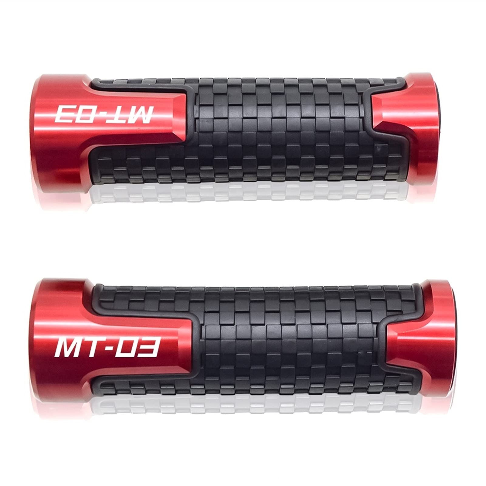 Rivimor Universal Motorrad Lenkergriffe 22mm 7/8 Motorrad Anti-Skid Handle Grip Lenkergriffe FÜR YA&MAH*A MT03 MT-03 MT 03 Zubehör(Rosso) von Rivimor