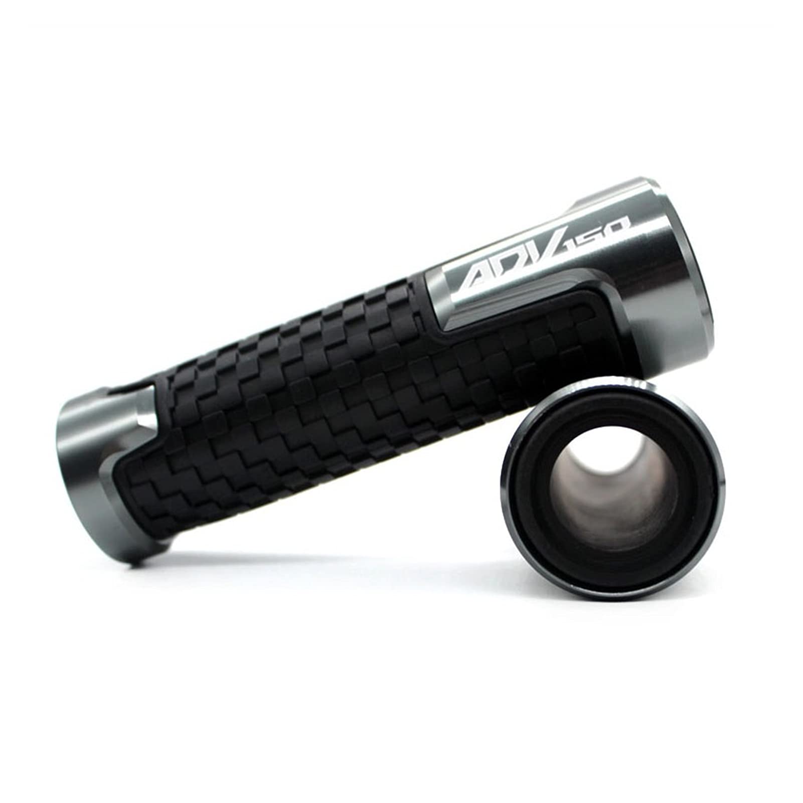 Rivimor Universal Motorrad Lenkergriffe Für Hon@da ADV 150 ADV150 2019 Motorrad Lenkergriffe Handle Grip Protector Lenker 7/8 '' 22mm(Grey) von Rivimor