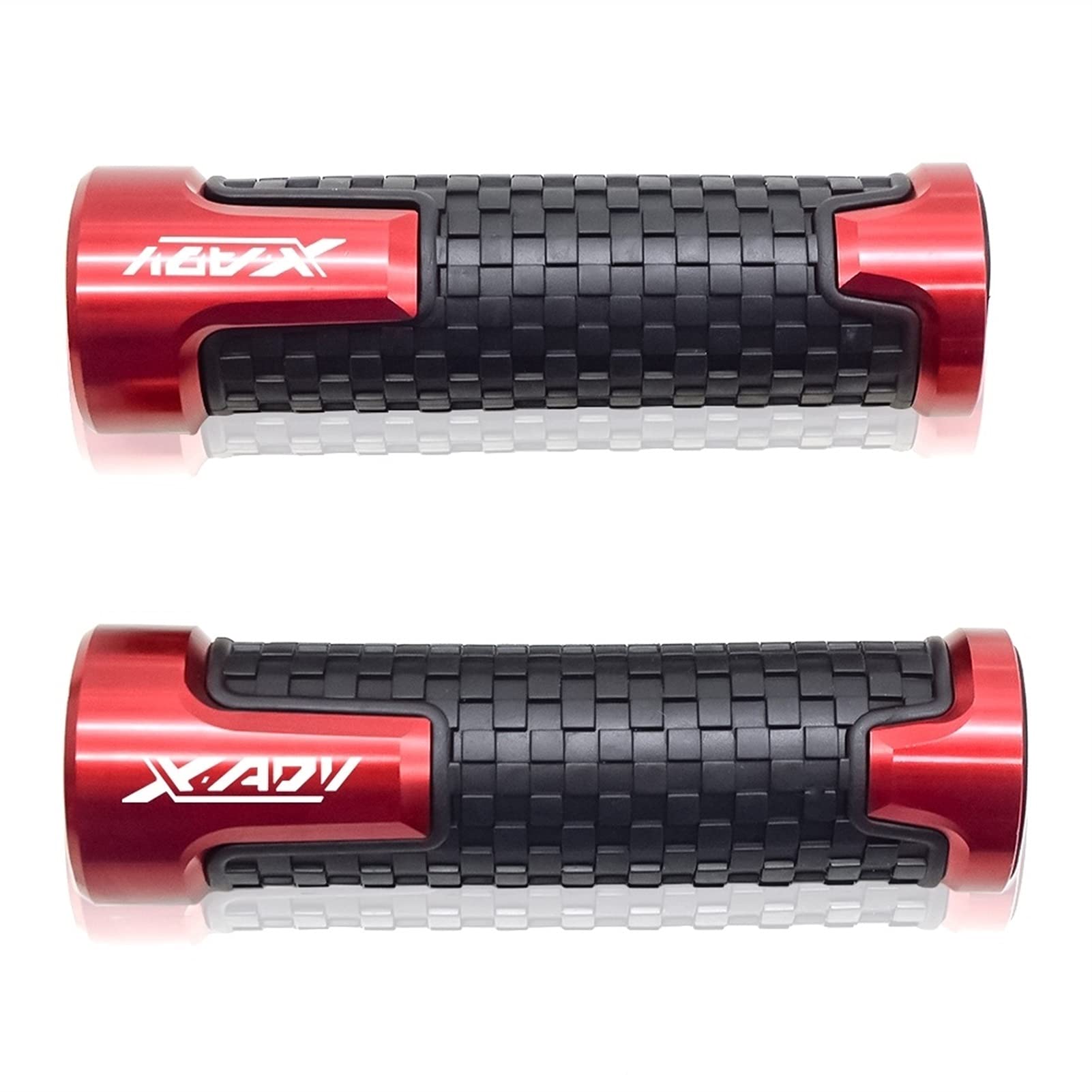 Universal Motorrad Lenkergriffe Für Hon@da XADV X-ADV 2017-2018 Motorradzubehör Racing Grip CNC PVC Anti-Rutsch-Lenkergriffe 7/8 "22mm(Rosso) von Rivimor