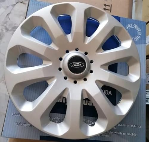 Kit mit 4 anpassbaren Radkappen – für FORD KA (Modell 2009 ->) – Durchmesser 15 Zoll von Rixto