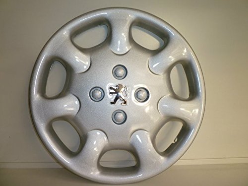 Radzierblenden-Set für Peugeot 206/306/406/806/Ranch/Partner/Bipper – Durchmesser 15 Zoll – mit Chrom-Logo, 4 Stück von Rixto