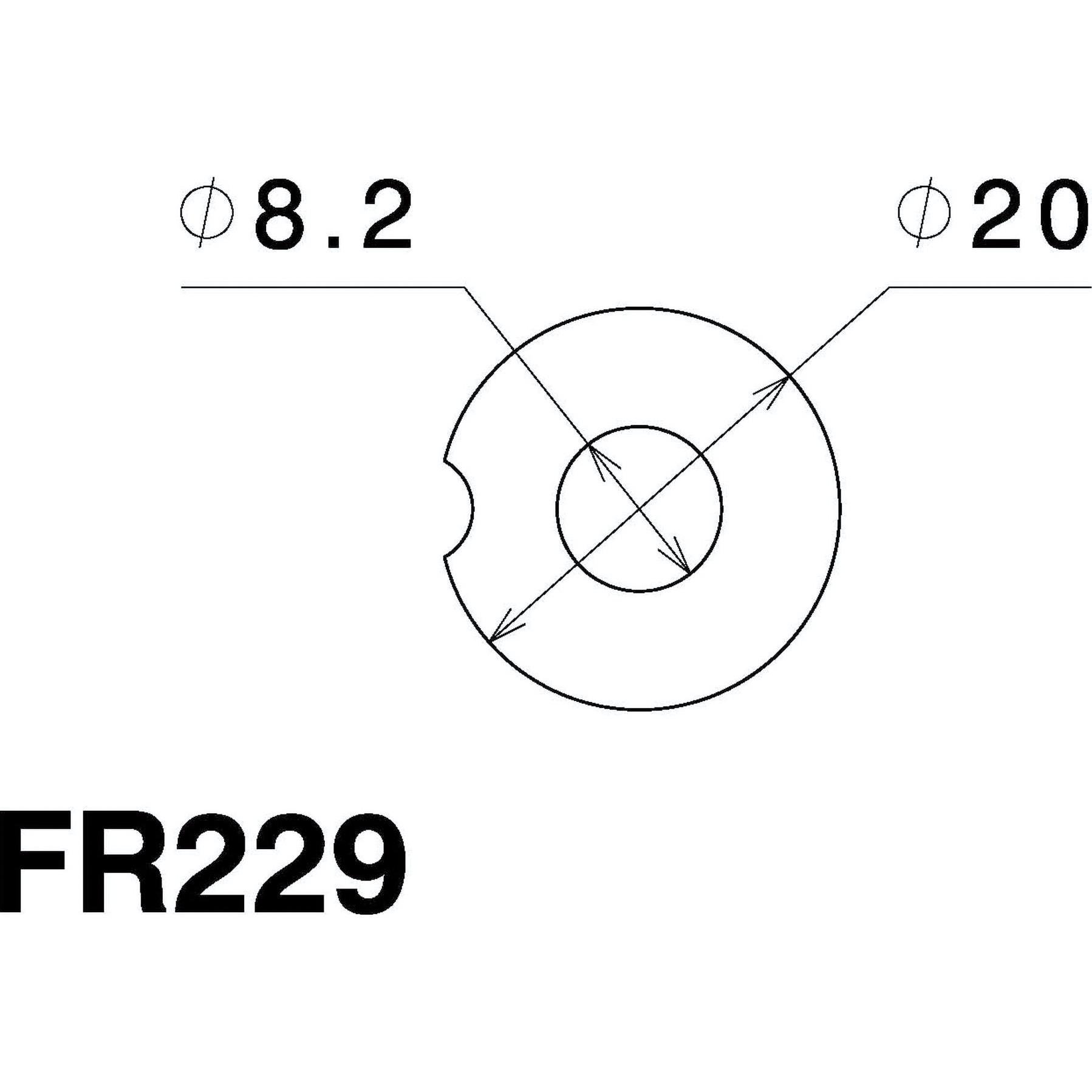 Rizoma Blinkeradaptersatz FR229B  Ø20mm für Yamaha von Rizoma