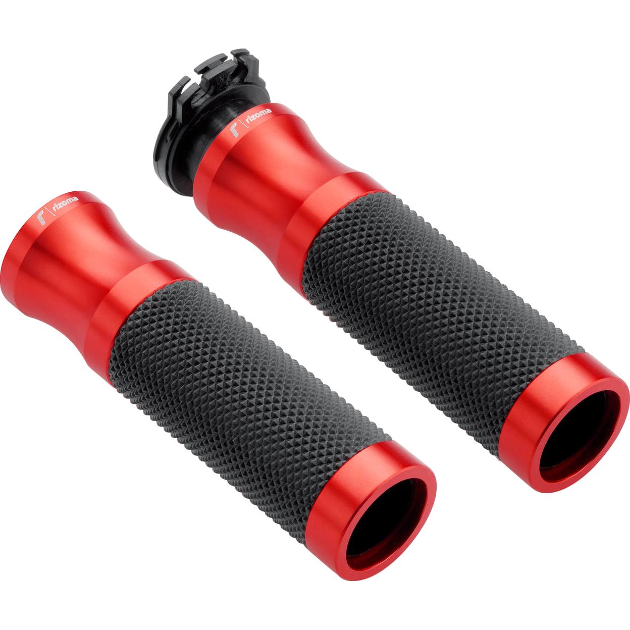 Rizoma Lenkergriffe Sport Alu für 22mm GR205R rot von Rizoma