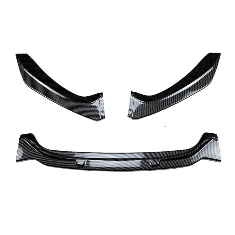 3-teiliges Auto-Frontstoßstangen-Lippenspoiler-Splitter-Verkleidungs-Bodykit-Zubehör Kompatibel for BMW F20 F21 1er-Serie 2011-2019(Carbon Fiber Look) von RoOfys