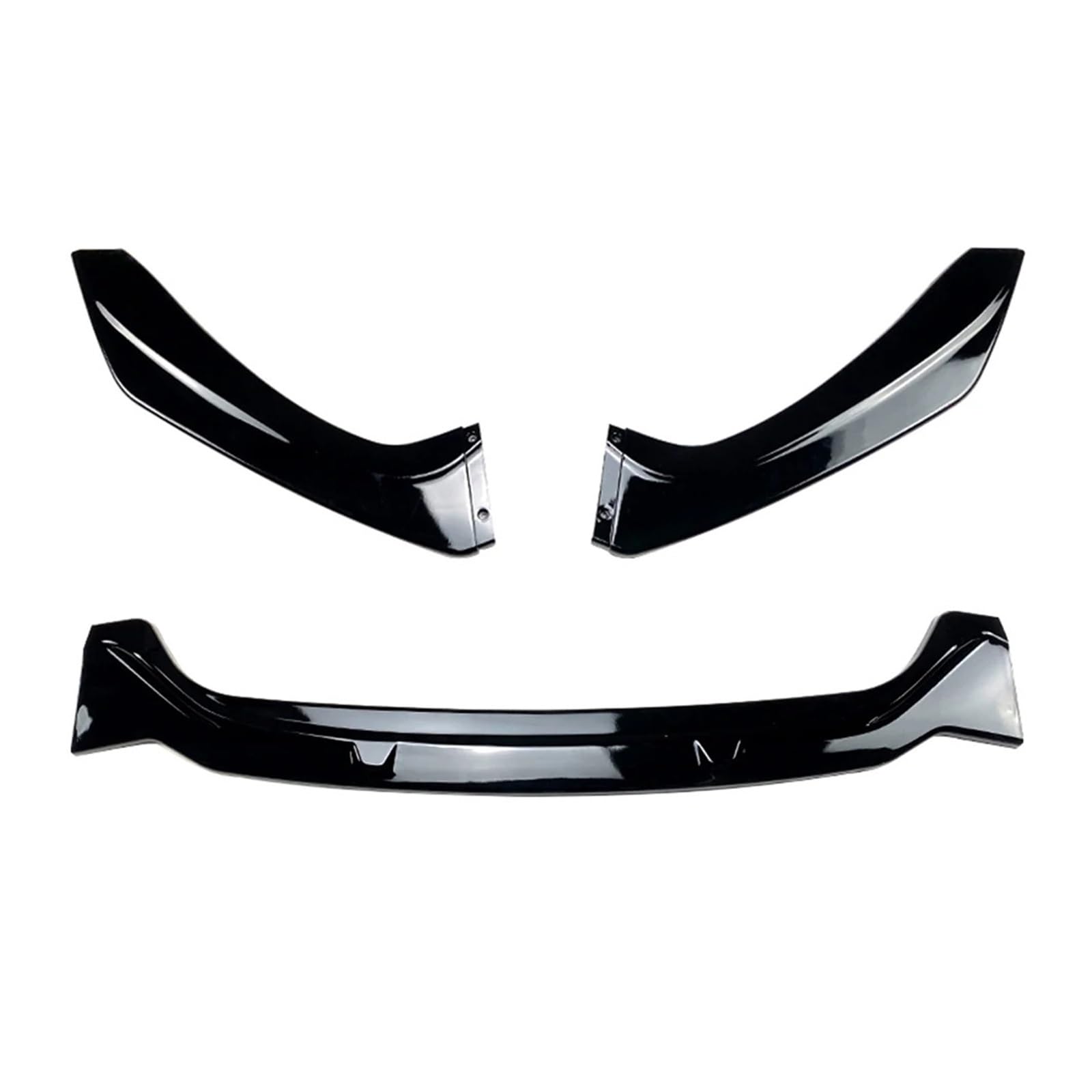 3-teiliges Auto-Frontstoßstangen-Lippenspoiler-Splitter-Verkleidungs-Bodykit-Zubehör Kompatibel for BMW F20 F21 1er-Serie 2011-2019(Glossy Black) von RoOfys