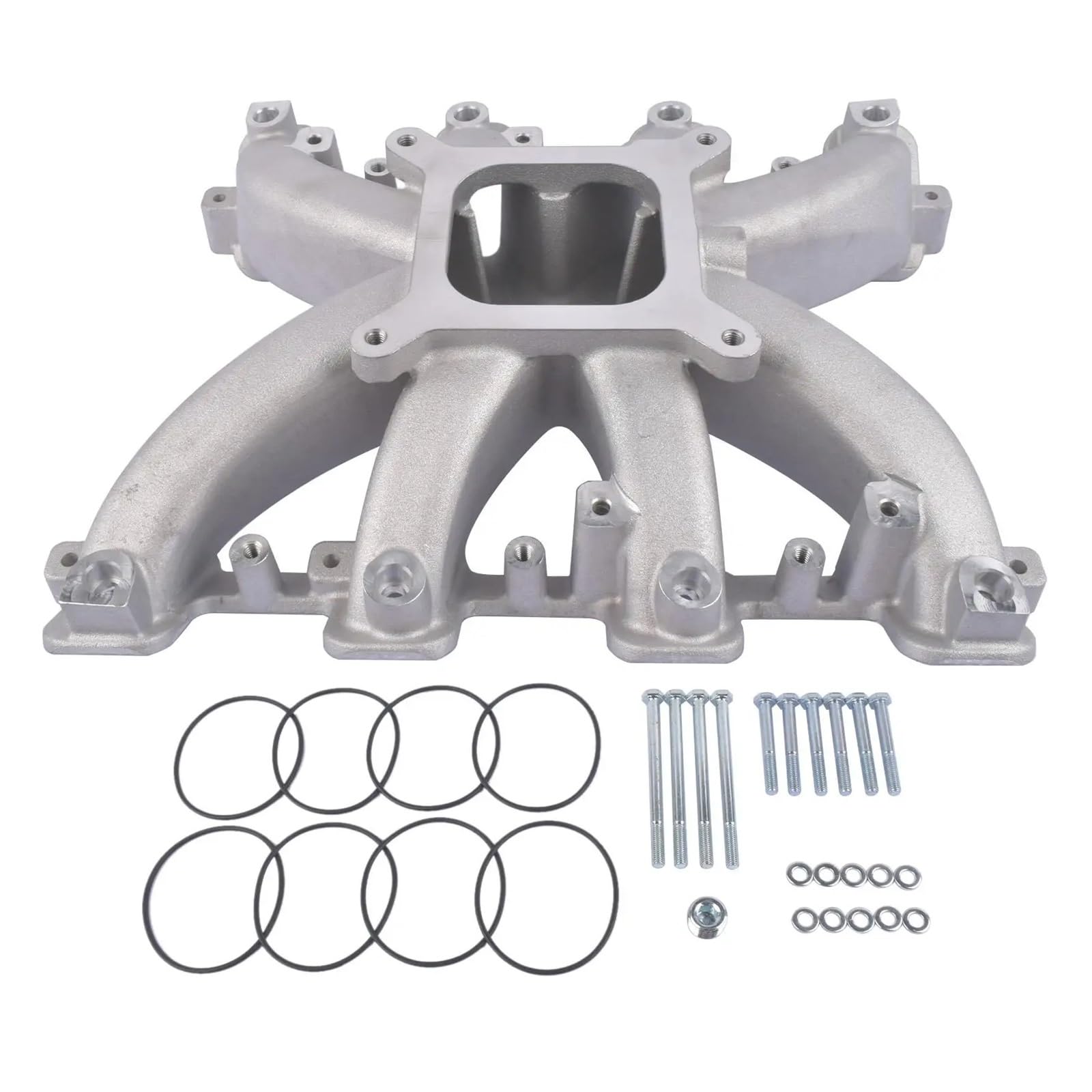 AP02 kompatibel mit GM LS Gen III-Motoren LS3/L92 Ansaugkrümmer mit rechteckigem Anschluss und einer Ebene von RoOfys