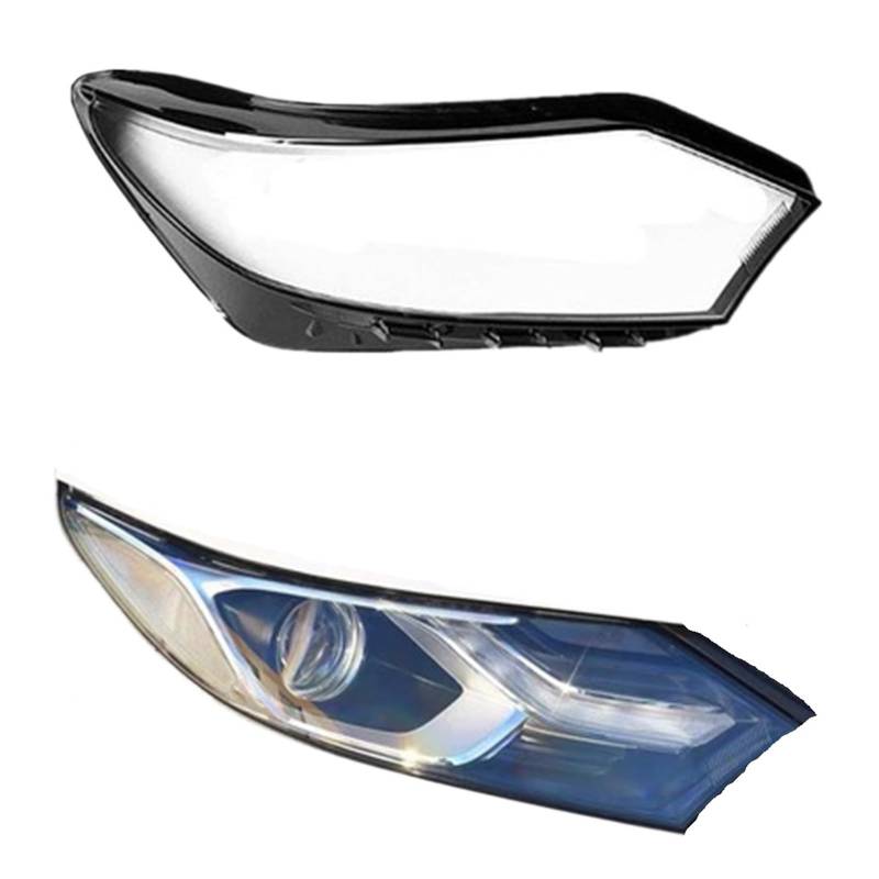 Auto Front Scheinwerfer Glas Scheinwerfer Transparent Lampenschirm Lampe Shell Auto Objektiv Abdeckung Masken Kompatibel for Chevrolet Equinox 2017 2018 2019(Right) von RoOfys