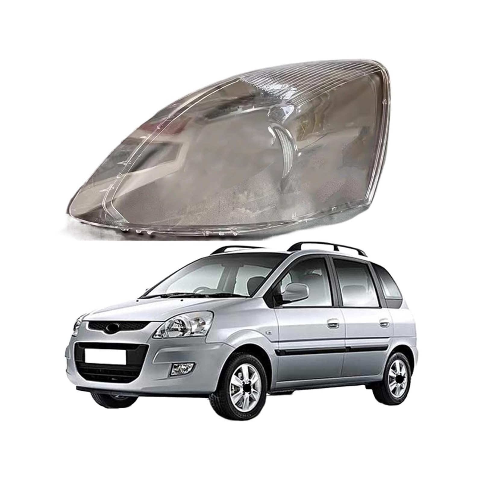 Auto Front Scheinwerfer Kappen Kopf Lampe Licht Lampenschirm Lampcover Auto Objektiv Shell Kompatibel for Hyundai Matrix 2009-2014 Scheinwerfer abdeckung(Left) von RoOfys