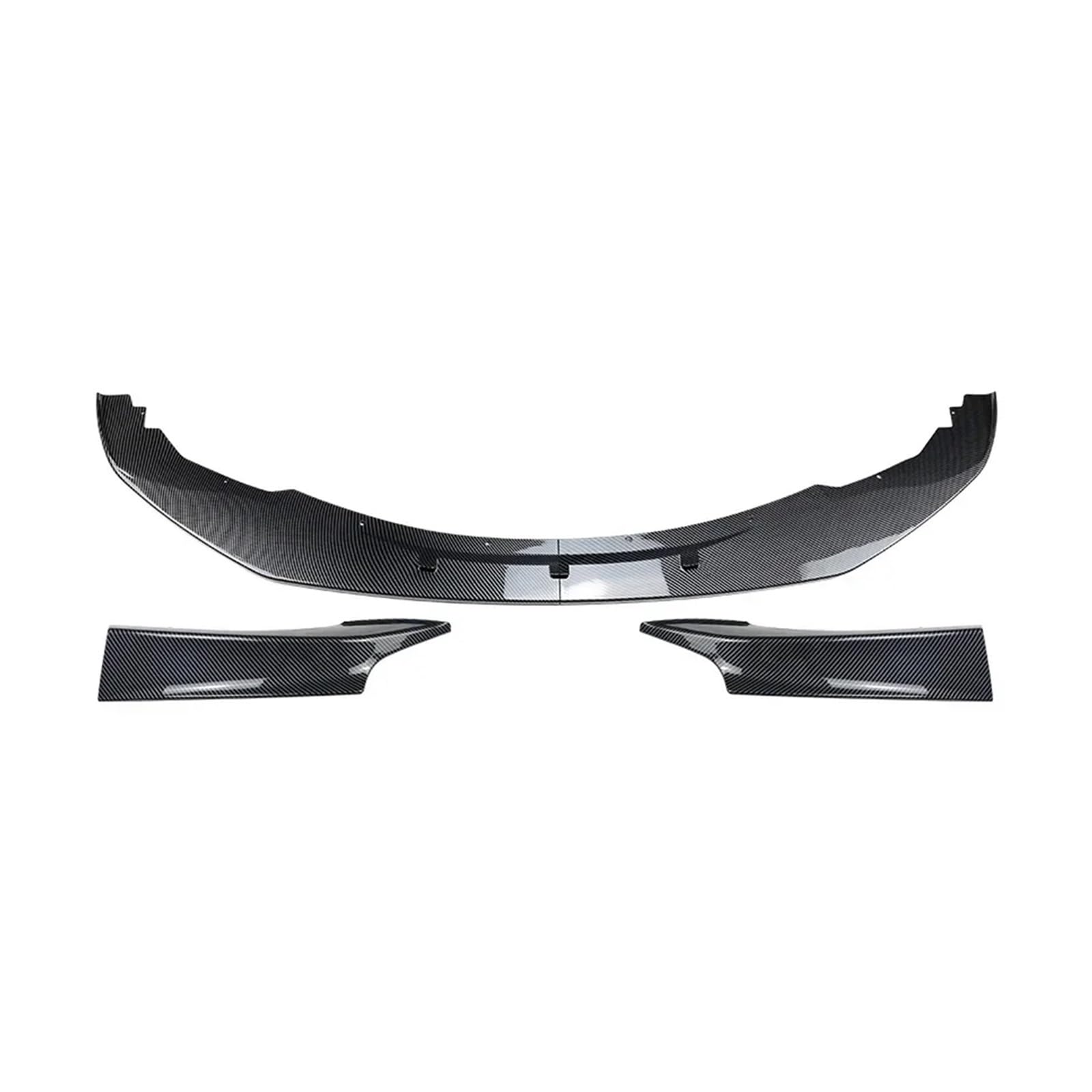 Auto Front Stoßstange Lip Spoiler Splitter Nebel Lampe Kühlergrill Kompatibel for BMW 1 Serie 120d 120i M135i Pack PRE-LCI 2011-2015 Tuning(Carbon Look AB) von RoOfys