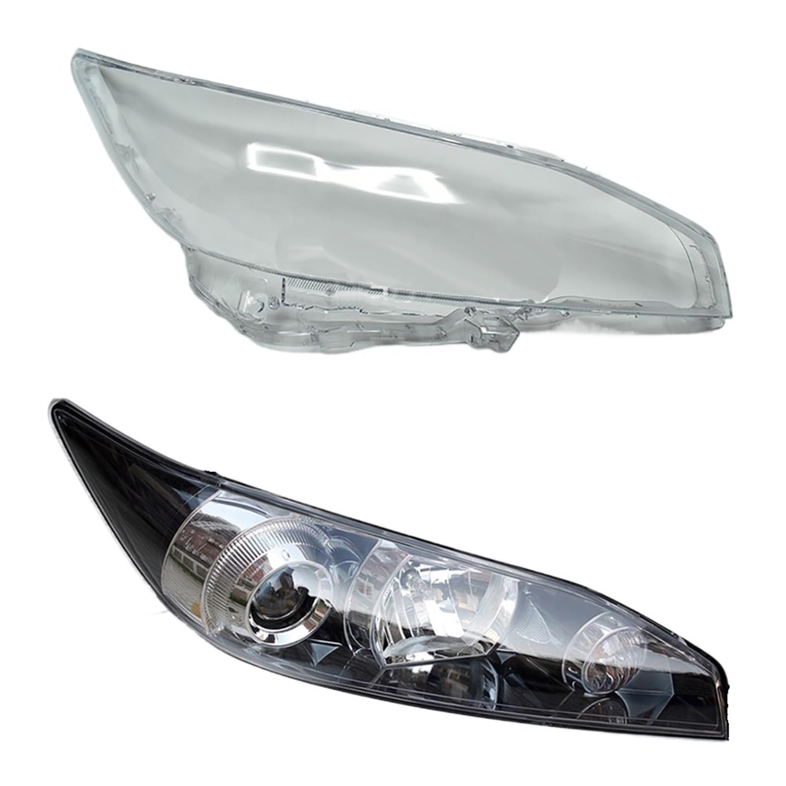 Auto-Frontscheinwerferkappen kompatibel for Toyota Wish 2009 2010 2011 2012 2013 2014 2015 Glas-Scheinwerferabdeckung Auto Lampenschirm Lampenlinsenschale(Right) von RoOfys