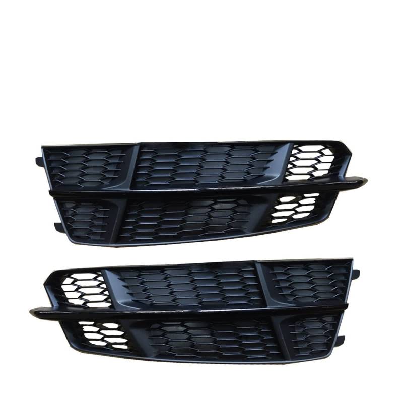 Auto links rechts vorne unten Stoßstange Nebelscheinwerfer Gitter Nebelscheinwerfer Grill Abdeckung Ersatz kompatibel for Audi A6 S-line Sport 2016 2017 2018 (Color : Full Black) von RoOfys