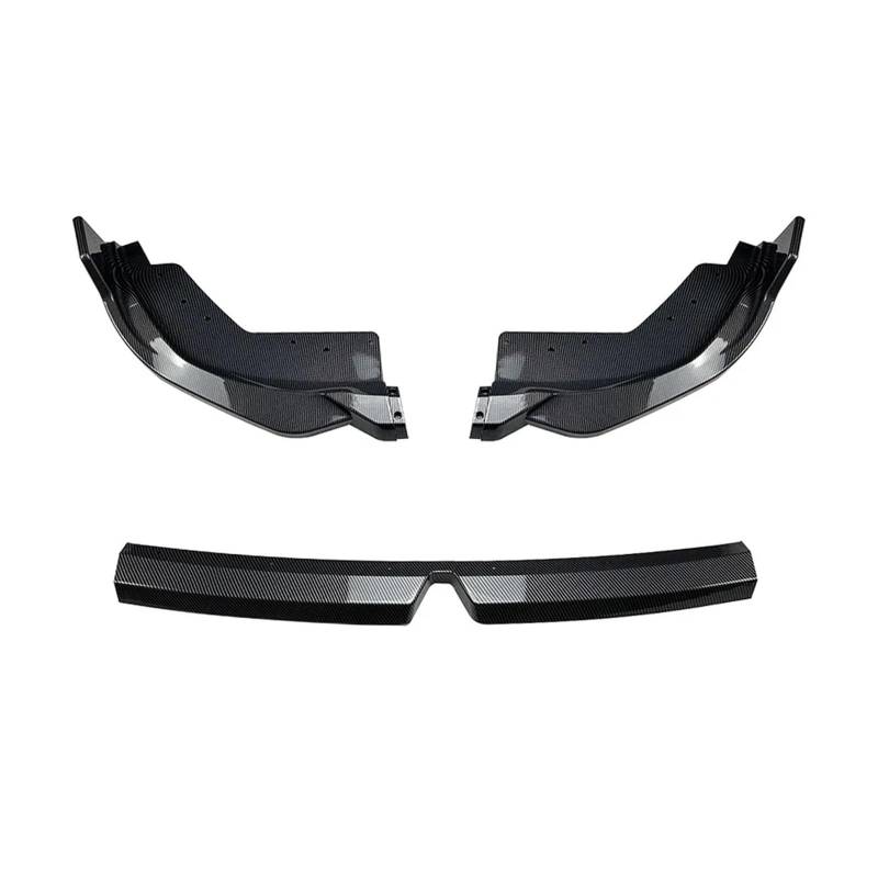 Autoteile Frontstoßstangenlippe Splitter Spoiler Canards Diffusorabdeckung Body Kit Kompatibel for BMW 3er G20 LCI Sport 320i 325i 2023+MP(Carbon Fiber Look) von RoOfys