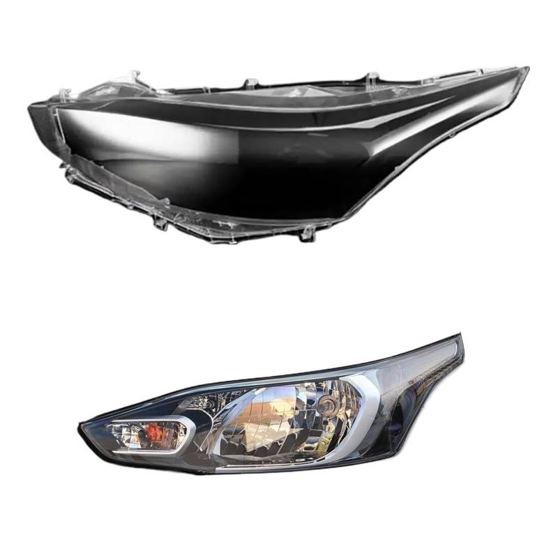 Front Scheinwerfer Abdeckung Lampe Schatten Scheinwerfer Shell Objektiv glas Ersetzen Original Lampenschirm Kompatibel for Toyota Yaris L 2020 2021 2022(Left) von RoOfys