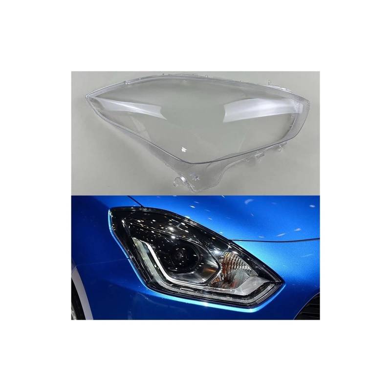 Frontscheinwerferabdeckung Transparenter Schatten Lampenschirm Scheinwerferschalenlinse glas Kompatibel for Suzuki Kompatibel for Swift 2018-2022(Right) von RoOfys