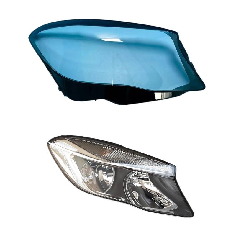 Glas Lampenschirm Scheinwerfer Transparente Abdeckung Scheinwerfer Shell Ersetzen Original Objektiv Kompatibel for Benz GLA W156 GLA200 GLA260 2018 2019(Right) von RoOfys