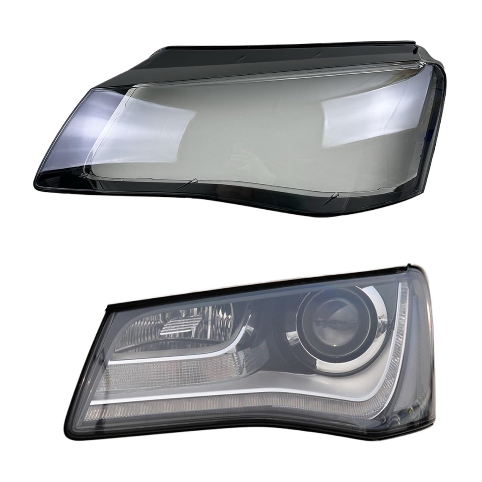 Kompatibel for Audi A8 A8L D4 2011 2012 2013 Scheinwerfer Abdeckung Lampenschirm Lampe Schatten Scheinwerfer Shell Objektiv glas Auto ersatz Teile(Left) von RoOfys