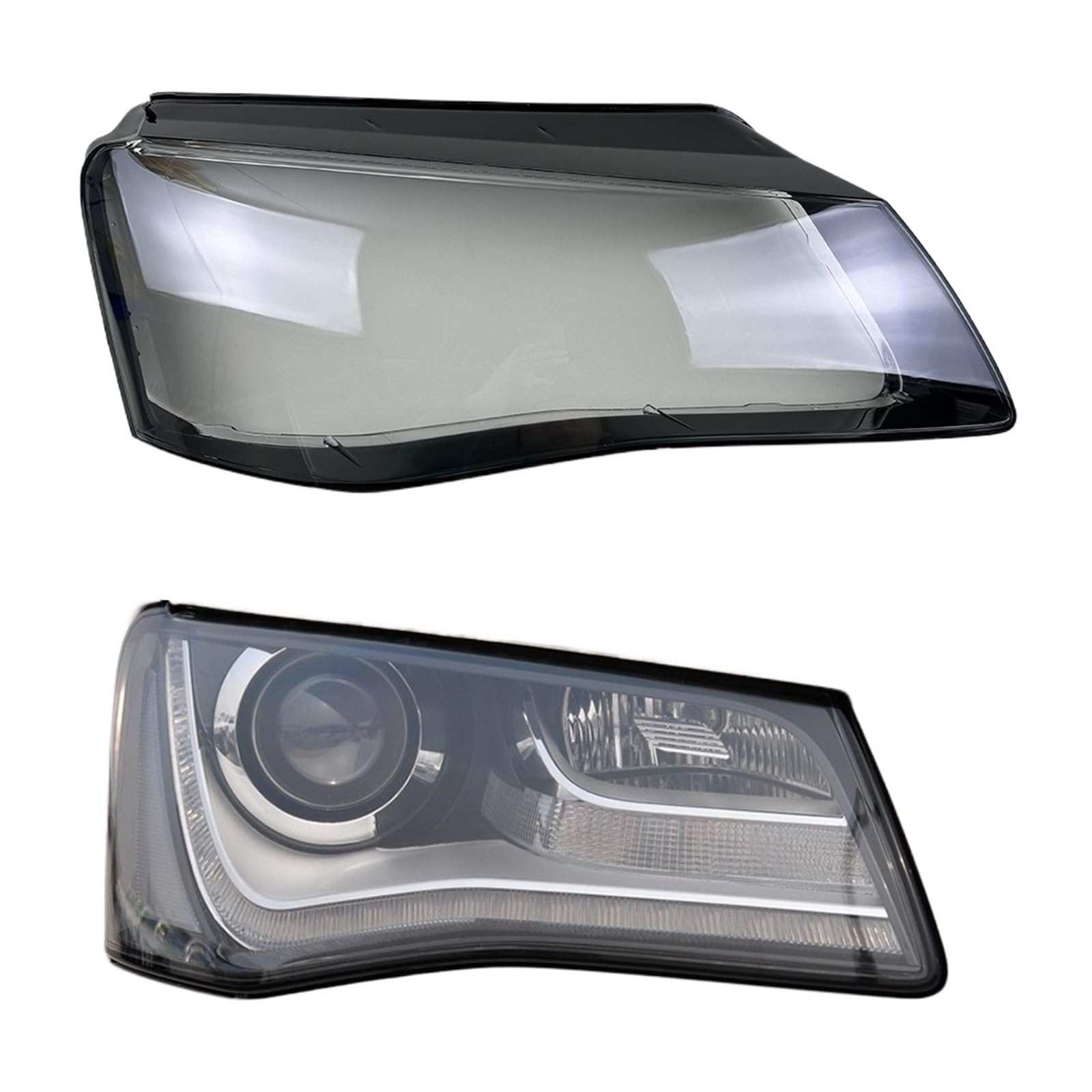 Kompatibel for Audi A8 A8L D4 2011 2012 2013 Scheinwerfer Abdeckung Lampenschirm Lampe Schatten Scheinwerfer Shell Objektiv glas Auto ersatz Teile(Right) von RoOfys