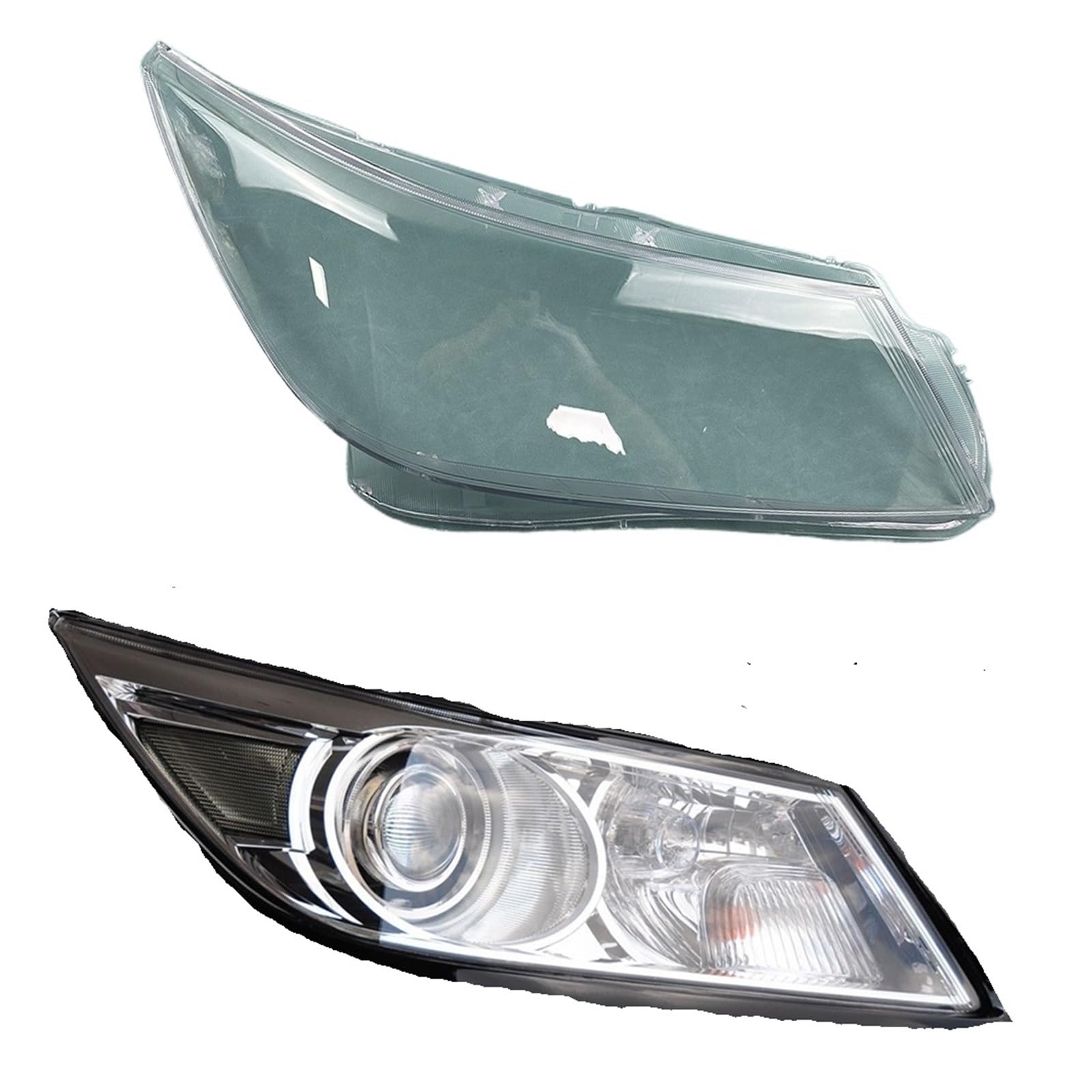 Kompatibel for Buick Lacross 2009 2010 2011 2012 Transparenter Lampenschirm Lampenschirm Frontscheinwerferschale Scheinwerferabdeckung Linse Plexiglas(1PCS right side) von RoOfys