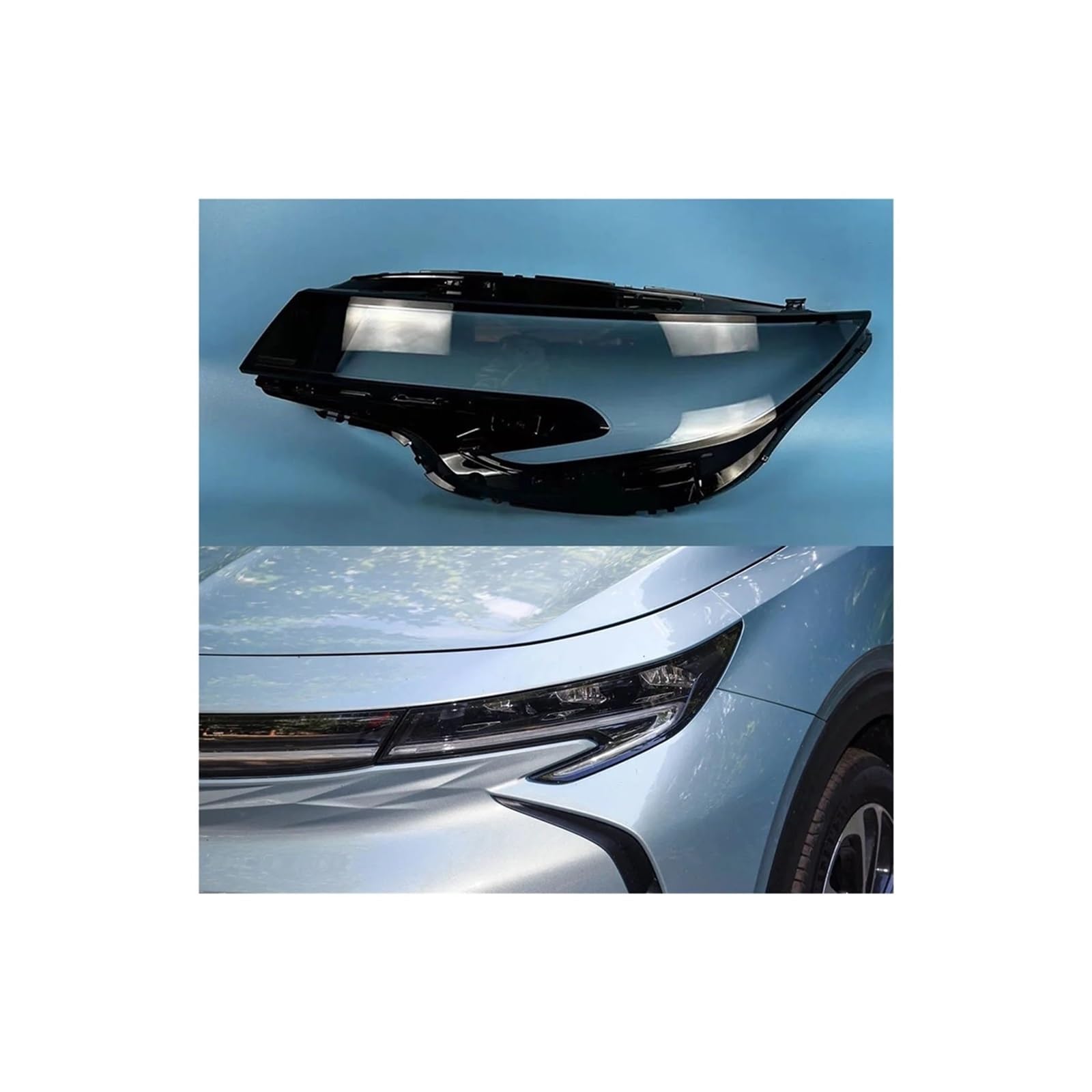 Kompatibel for Buick Velite 7 2020 2021 2022 Transparente Scheinwerferabdeckung Scheinwerferschale Klare Linse glas Ersetzen Sie den Original-Lampenschirm(Left) von RoOfys