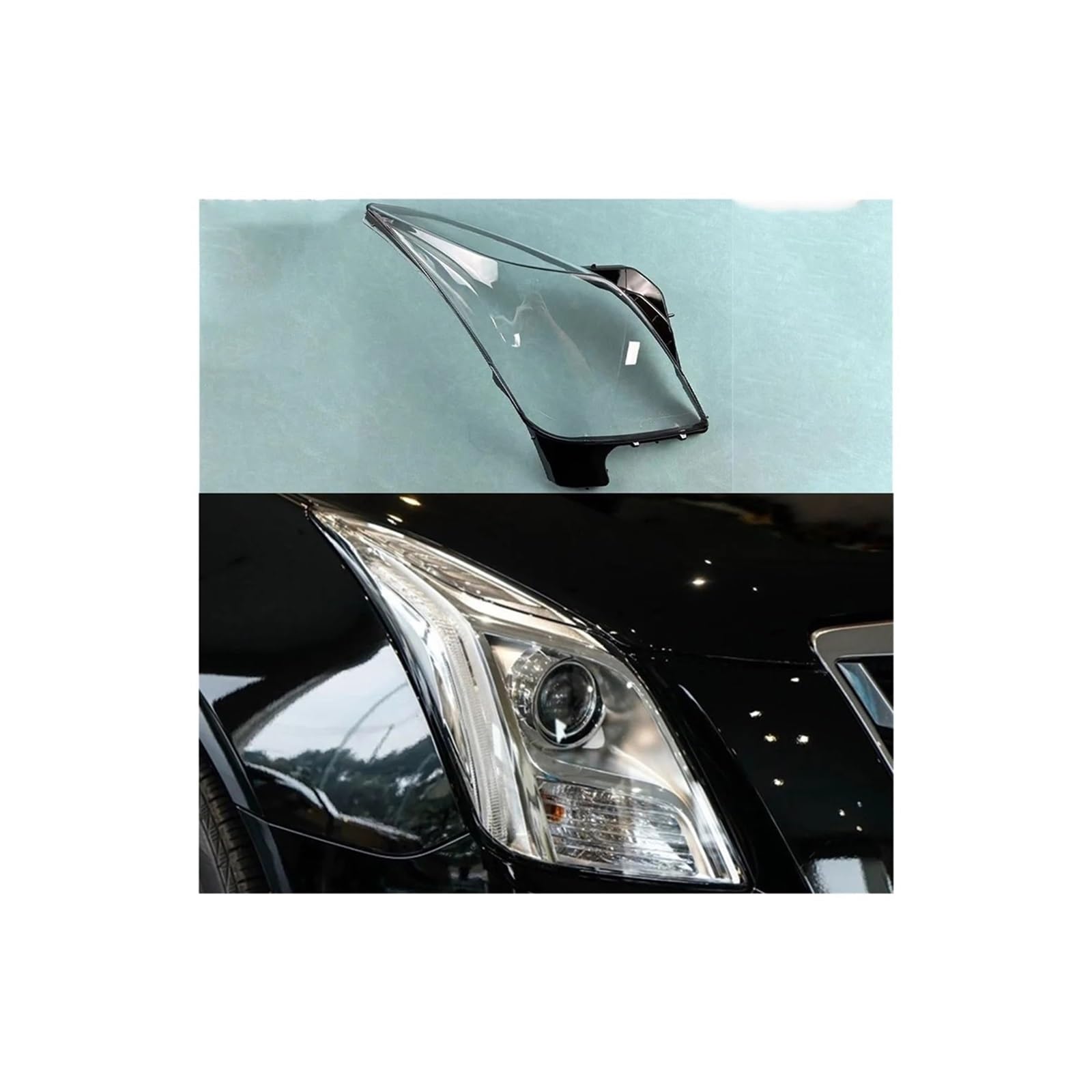 Kompatibel for Cadillac XTS 2013 2014 2015 2016 2017 Autozubehör Scheinwerferabdeckung Transparenter Lampenschirm Scheinwerferschale glas(Right) von RoOfys