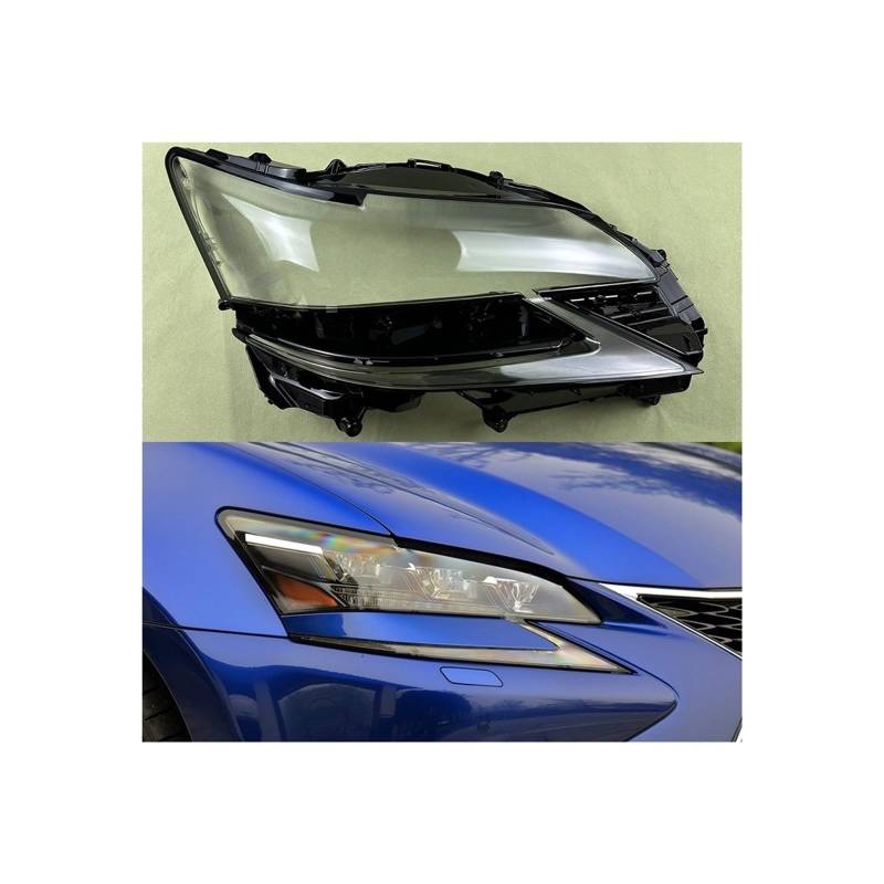 Kompatibel for Lexus GS GS200 GS300 GS350 GS450 2016–2020. Scheinwerferabdeckung, transparente Scheinwerferschale, ersetzen Sie den Original-Lampenschirm aus glas(Right) von RoOfys