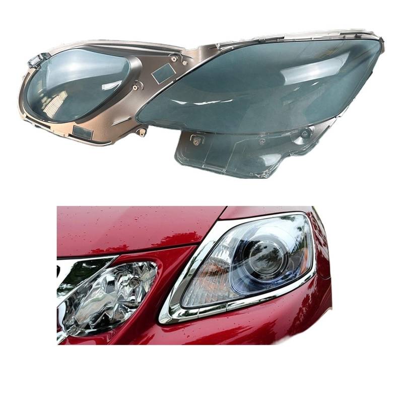 Kompatibel for Lexus GS300 GS430 GS450h GS460 2005~2011. Scheinwerferabdeckung, transparenter Lampenschirm, Lampenschirm aus glas. Ersetzen Sie die Originallinse(Left) von RoOfys