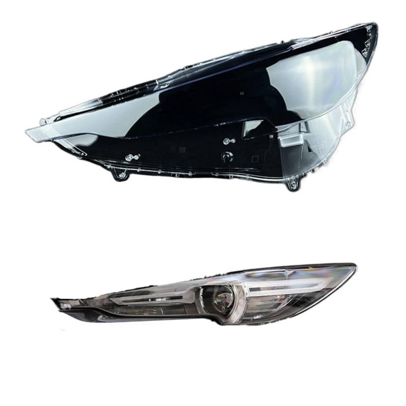 Kompatibel for Mazda CX-5 2017-2021 Ersatzlampengehäuse Scheinwerferabdeckung Glas Lampenschirmabdeckung Transparenter Schatten Autoscheinwerferlinse(Left) von RoOfys