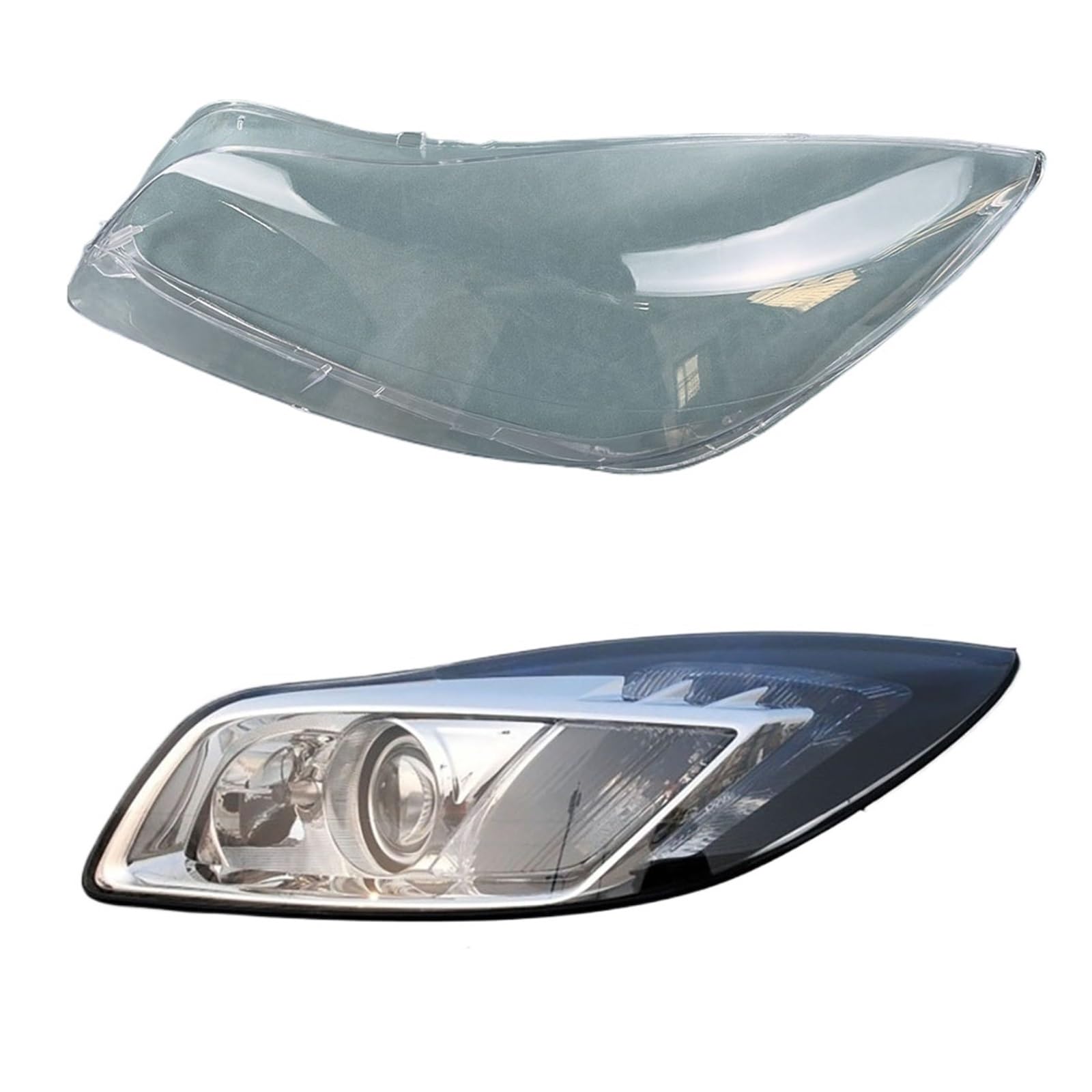 Kompatibel for Opel Insignia 2009~2011 Auto Front Scheinwerfer Abdeckung Auto Scheinwerfer Lampenschirm Lampcover Kopf Lampe Licht Glas objektiv Shell Caps(Left) von RoOfys