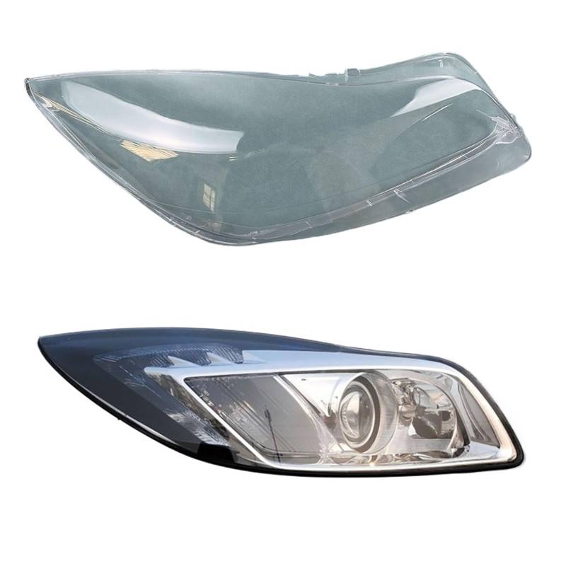 Kompatibel for Opel Insignia 2009~2011 Auto Front Scheinwerfer Abdeckung Auto Scheinwerfer Lampenschirm Lampcover Kopf Lampe Licht Glas objektiv Shell Caps(Right) von RoOfys