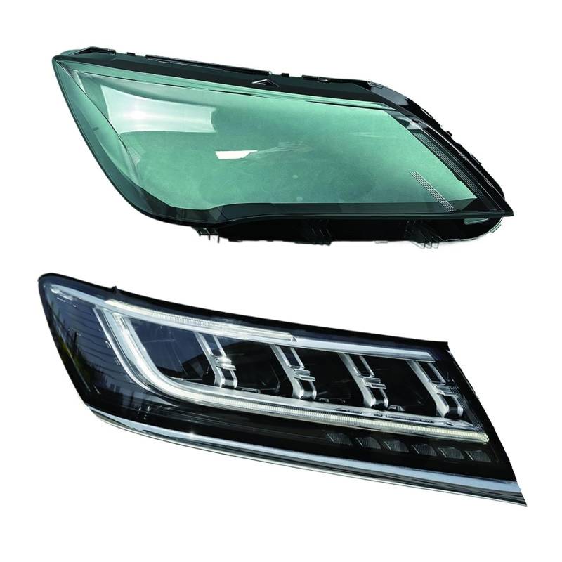 Kompatibel for Roewe RX5 2016 2017 2018 2019 Auto Front Scheinwerfer Abdeckung Auto Scheinwerfer Lampenschirm Lampcover Kopf Lampe Licht Glas objektiv Shell(Right) von RoOfys