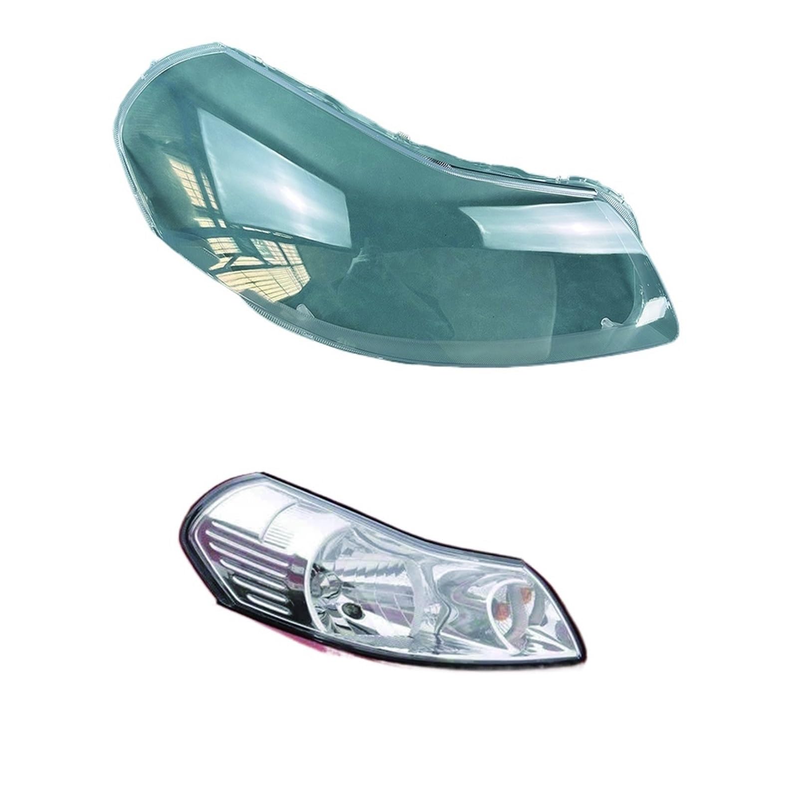 Kompatibel for Suzuki Tianyu SX4 2006-2016 Front Scheinwerfer Abdeckung Transparente Maske Lampe Schatten Scheinwerfer Shell Objektiv Auto Ersatzteile(Right) von RoOfys