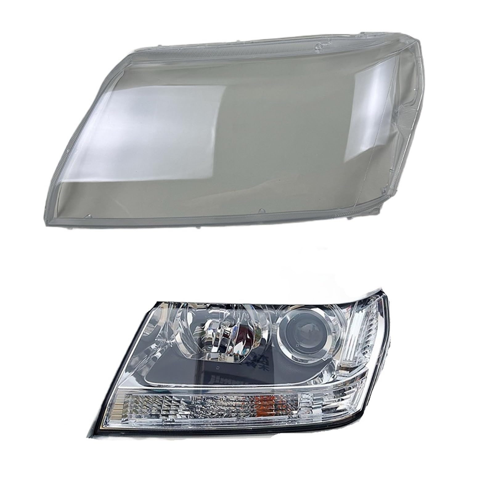 Kompatibel for Suzuki und Grand Vitara 2007 2008–2013, transparente Scheinwerferabdeckung, Glas, Lampenschirm, Scheinwerfer-Lampenschale, ersetzen Sie die Originallinse(Left) von RoOfys