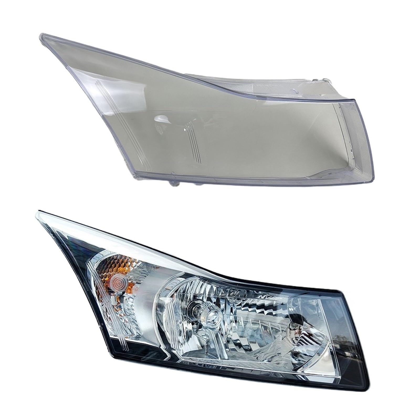 Scheinwerfer Abdeckung Objektiv Transparent Lampenschirm Scheinwerfer Shell Plexiglas Kompatibel for Chevrolet Kompatibel for Cruze 2008-2014(Right) von RoOfys