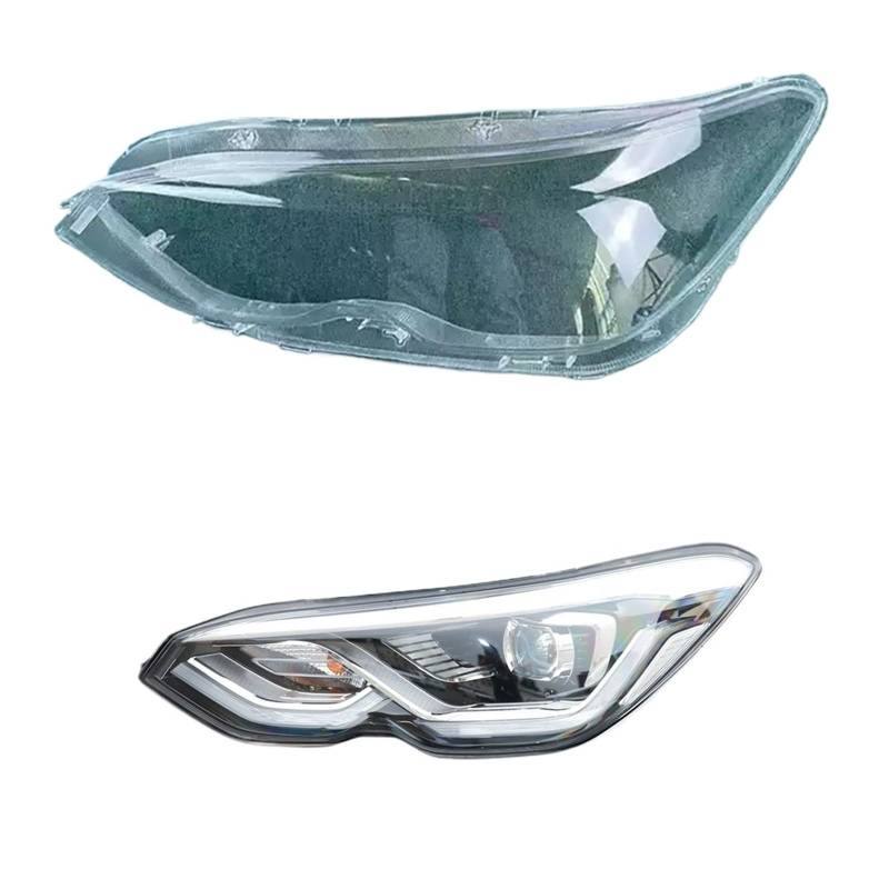 Scheinwerfer Transparente Abdeckung Scheinwerfer Shell Lampenschirm Objektiv Lampe Schatten glas Kompatibel for Chevrolet Orlando 2018 2019 2020(Left) von RoOfys