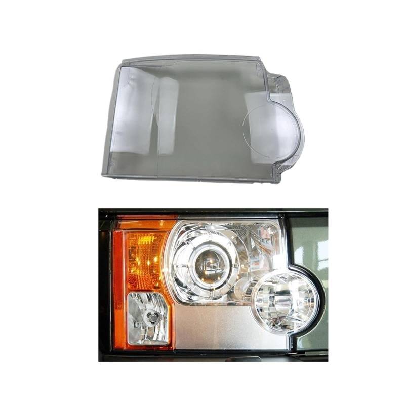 Scheinwerferabdeckung, Scheinwerferschale, transparente Linse, glas, Ersatz for Lampenschirm, kompatibel mit Land Rover, kompatibel mit Discovery 3 2004–2009(Right) von RoOfys