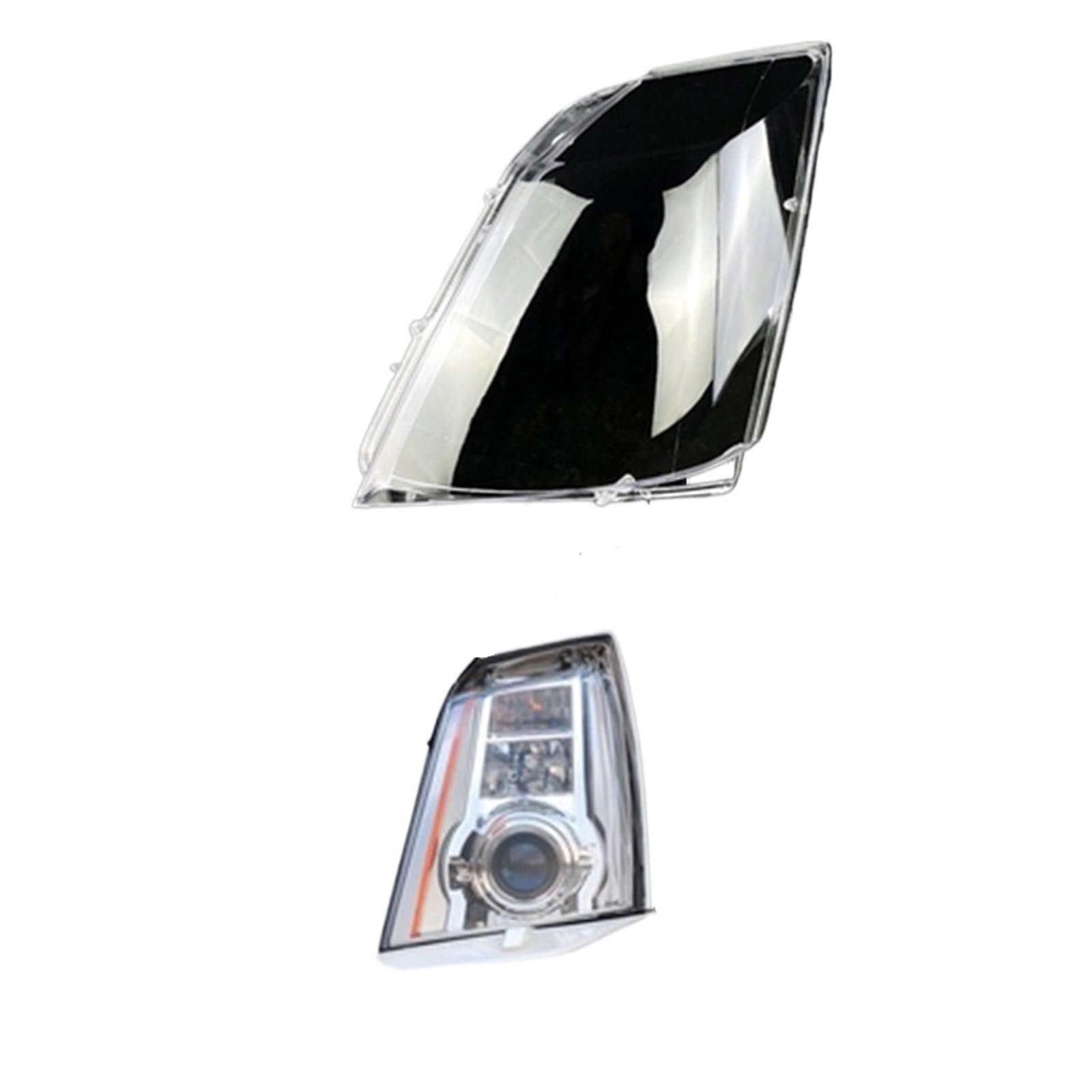 Scheinwerferabdeckungslinse Glasschale Scheinwerfer Transparenter Lampenschirmkasten Kompatibel for Cadillac CTS CTS-V COUPE 2008 2009 2010 2011 2012 2013(Left) von RoOfys