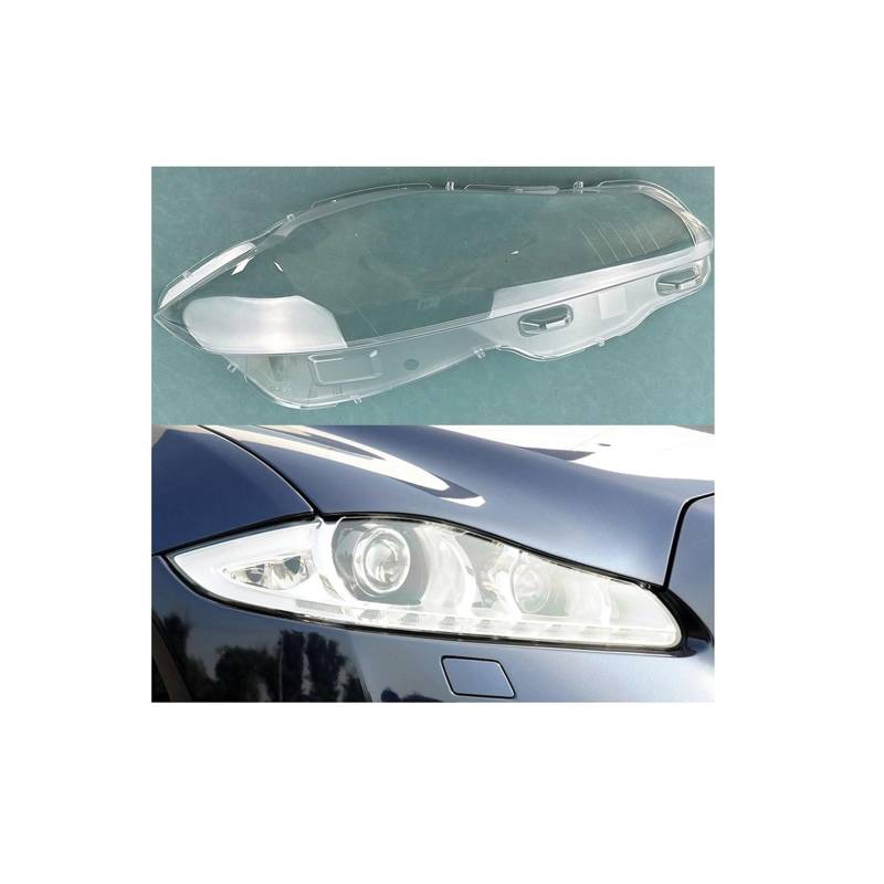 Transparente Lampenschirm-Scheinwerferschale, glas, Autoteile, kompatibel for Jaguar, kompatibel for XJ XJL 2010–2019, Scheinwerfer-Objektivabdeckung(Right) von RoOfys