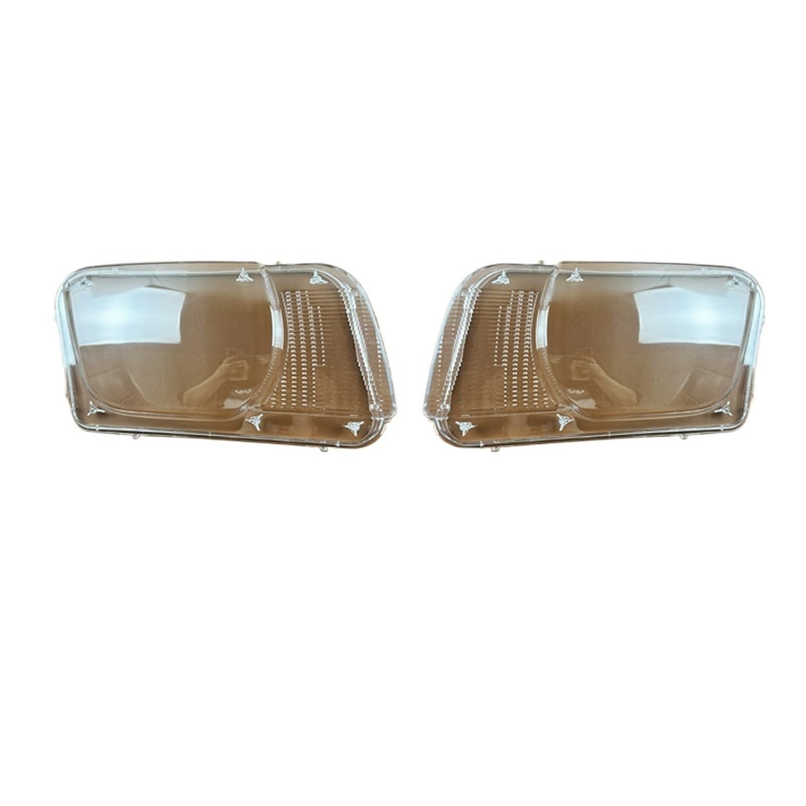 Transparente Scheinwerferabdeckung, Scheinwerfermaske, Lampenschirm, Lampenschale, glas, Ersatz for Originallinse, kompatibel mit Chevrolet Camaro 2011 2012(A Pair) von RoOfys