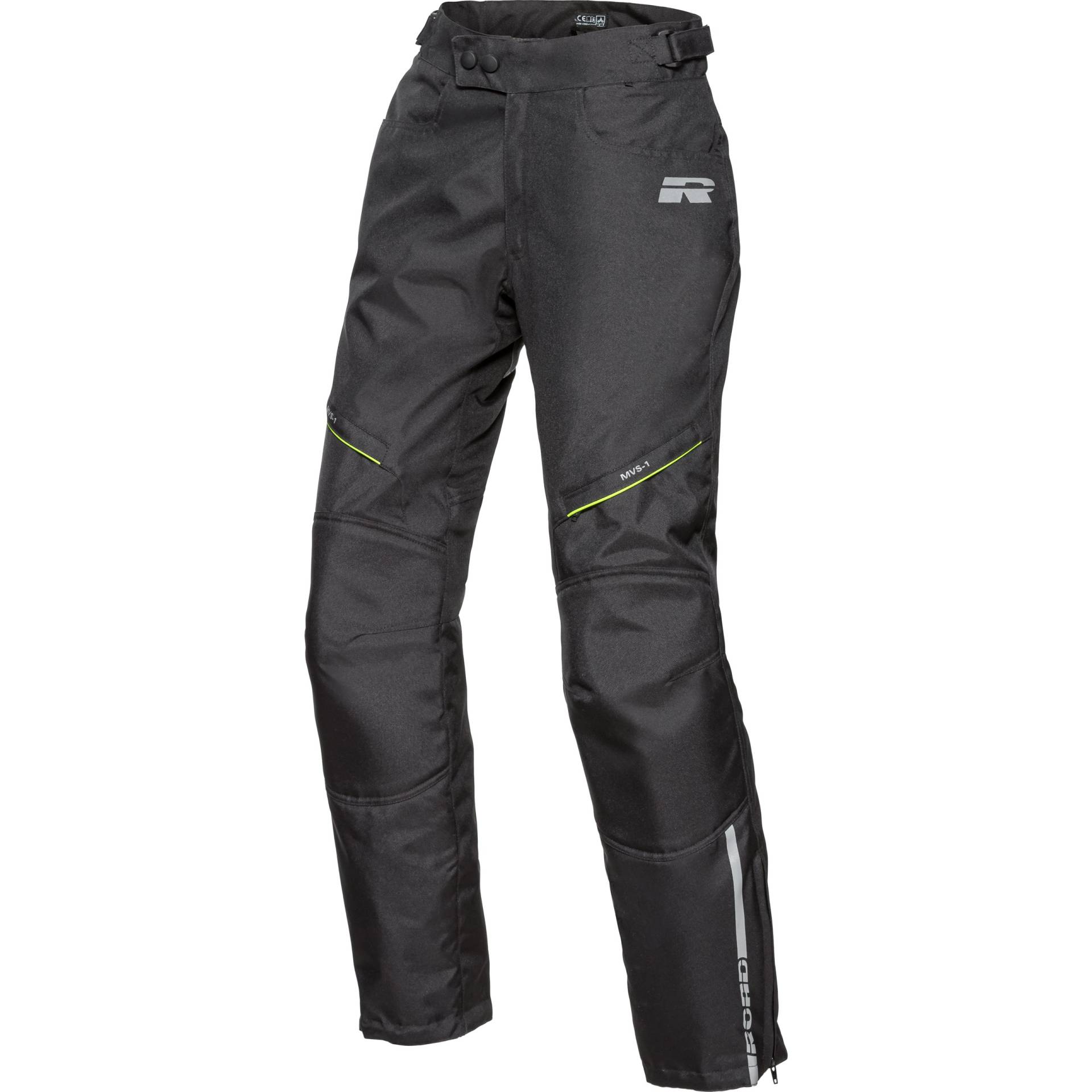 Road Touring WP Damen Textilhose 1.0 schwarz/neongelb XS Damen von Road