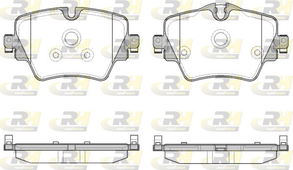 Bremsbelagsatz, Scheibenbremse Vorderachse Roadhouse 21625.08 von Roadhouse