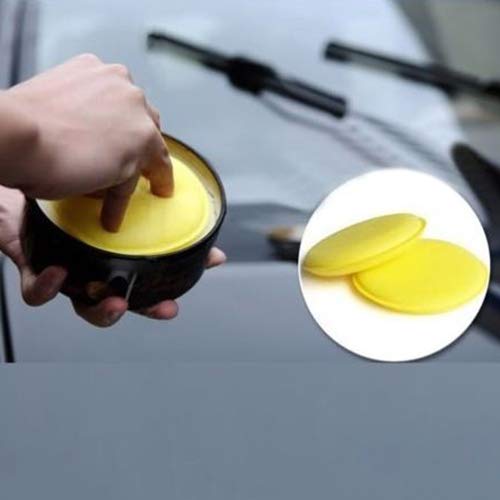 12 Stück Mikrofaser-Applikator-Pads Auto-Wachs schwamm, Wachs, polnischer Schaum, weich, Reinigungs-Polier-Polster, Wachs applikator polster, für Auto, zum Reinigen von Autos, Fahrzeug glas Gelb von Roadoor