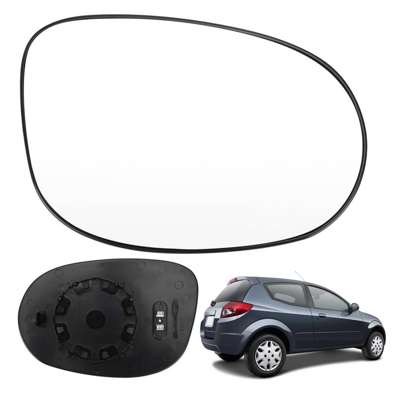 Beheiztes Spiegelglas, Außenspiegelglas Kompatibel mit Ford KA MK2 2008-2016, MK1 1996-2008, Focus MK1 1998-2004, Rückspiegel Glas Beheiztes (KA MK2-Rechts) von Roadtime