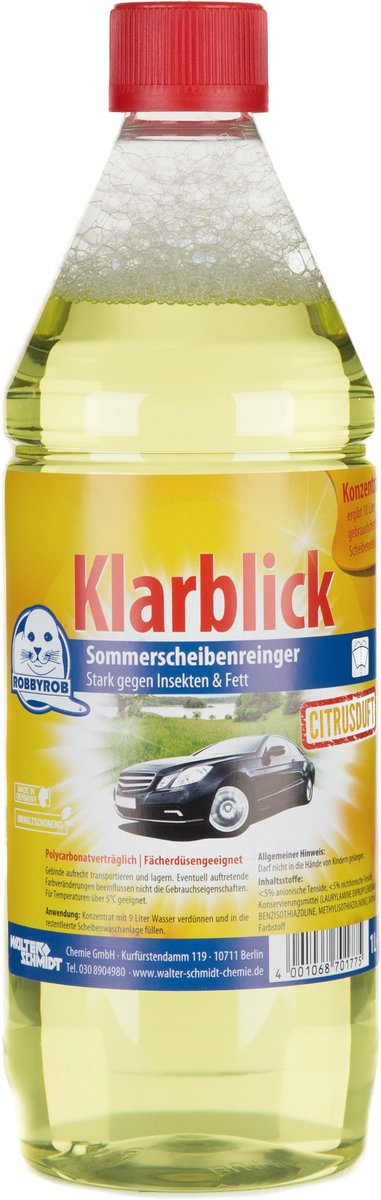 Robby Rob 8903000000 Sommerscheibenreiniger Konzentrat Zitrus 1 L von Robby Rob