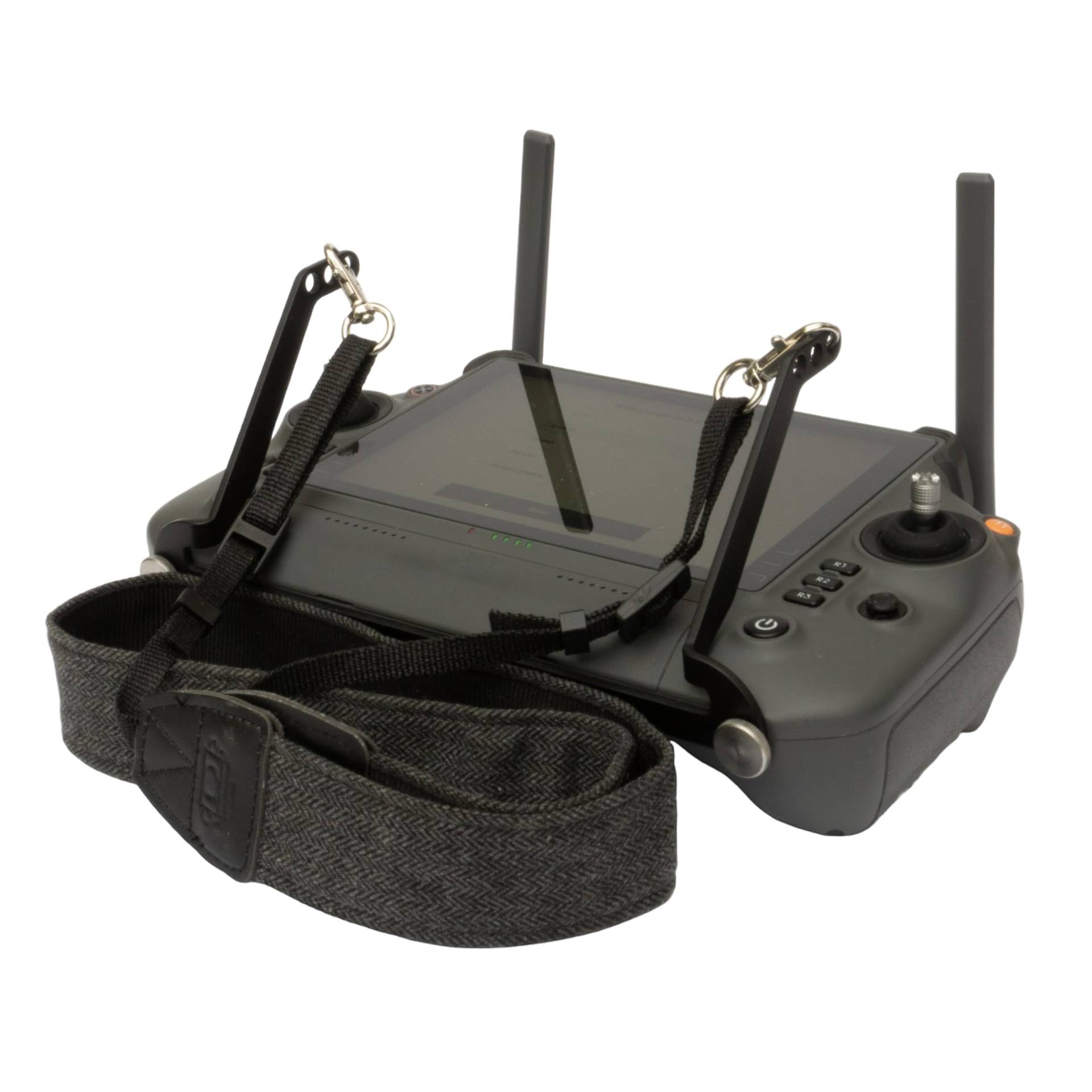 Roboterwerk - Schultergurt für DJI RC Plus Controller, rutschfeste horizontale Aufhängung, schnell montierbar, schwarz eloxiert, Aluminium von Roboterwerk