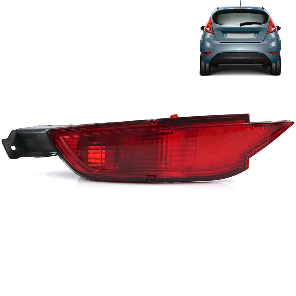 Robuste Rückstoßstangen-Reflektor-Licht, Ersatz-Lampengehäuse links Beifahrerseite für Ford Fiesta MK7 2008–2017 C-max 2010–2018 Grand C-max 2010–2018 1681884 von ROBUST CAR PARTS von ROBUST CAR PARTS